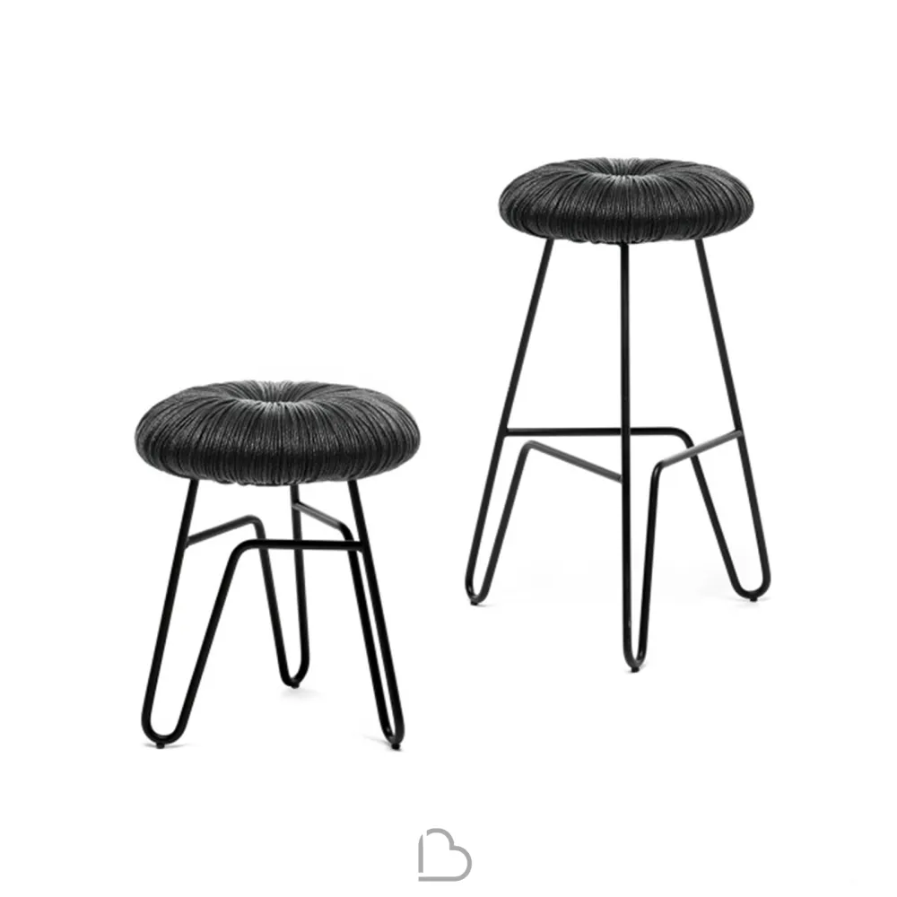 Sgabello Mogg Donut All Black