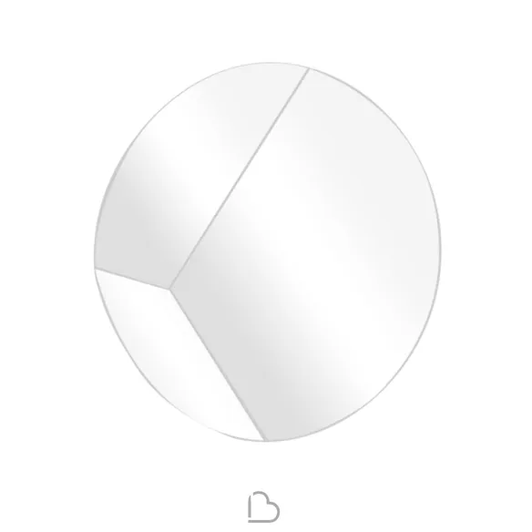 Specchio con cornice inclinata Riflessi Circle
