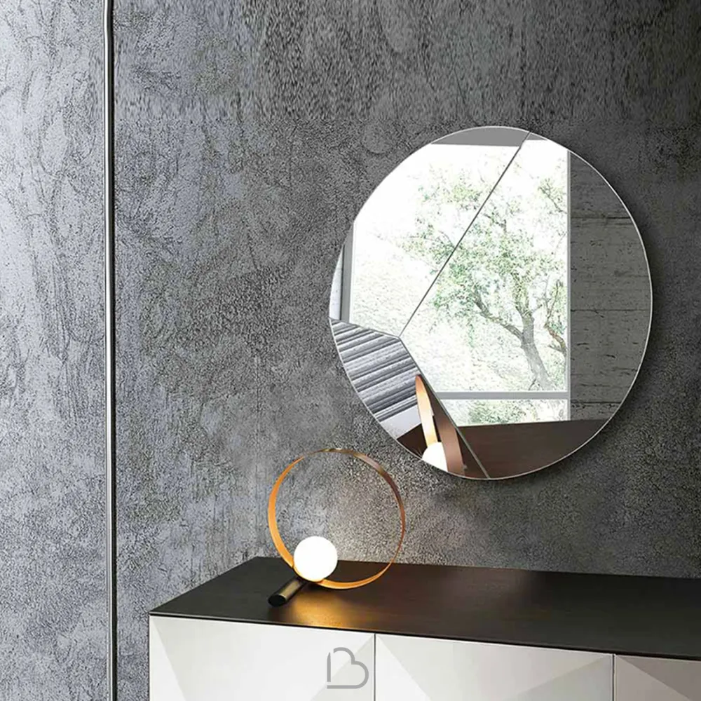 Mirror with inclined frame Riflessi Circle