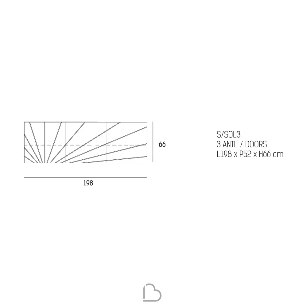 Sideboard Riflessi Solaris