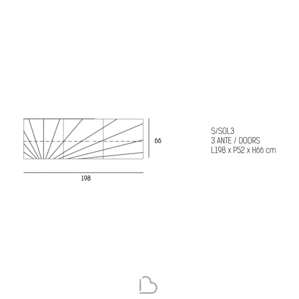 Sideboard Riflessi Solaris