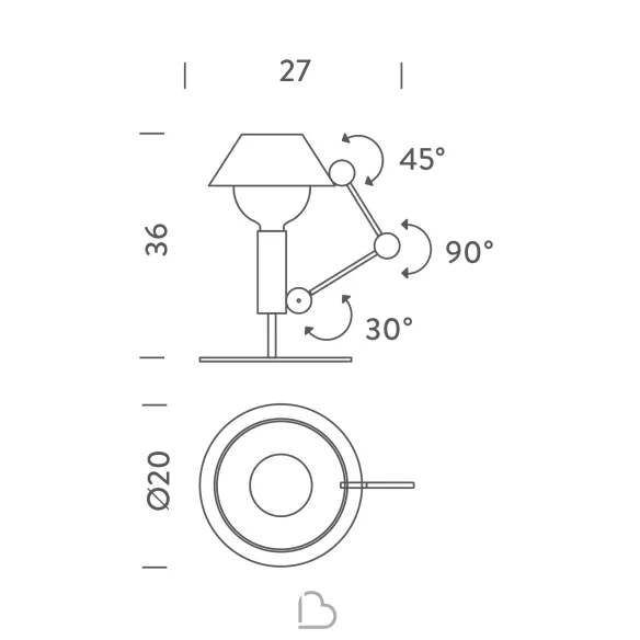 Lampe de table Nemo Mr. Light Short