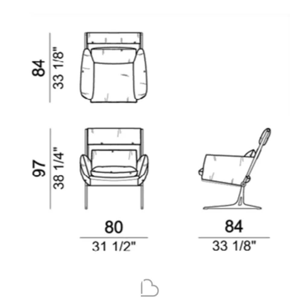 Sessel Arketipo Barracuda