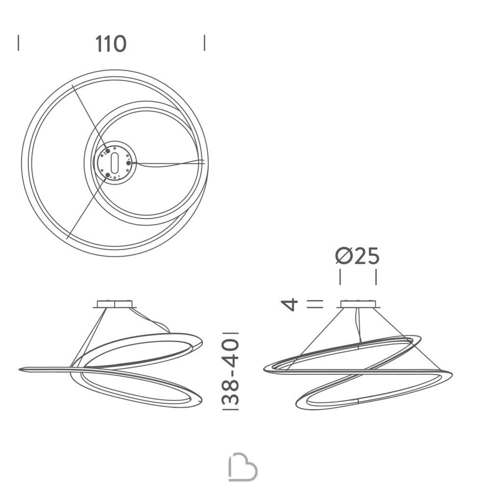 Nemo Kepler Lampe Suspension