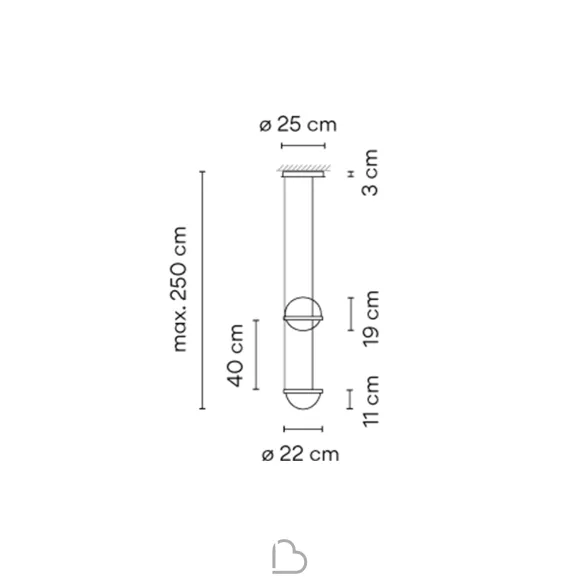 Lampada a sospensione Vibia Palma 3724