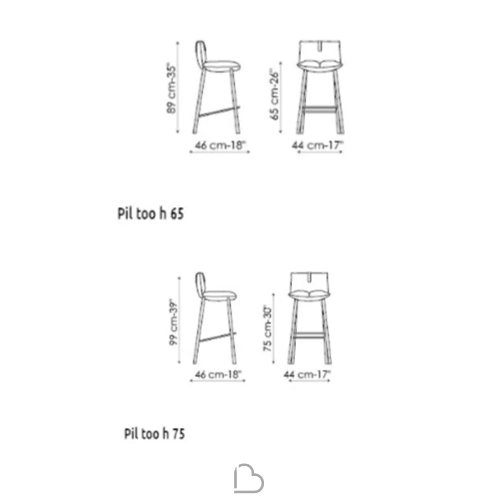 Stool Bonaldo Pil Too