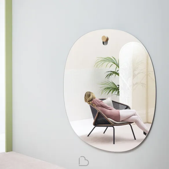 Specchio in rovere Minifrorms Bigger Brothers
