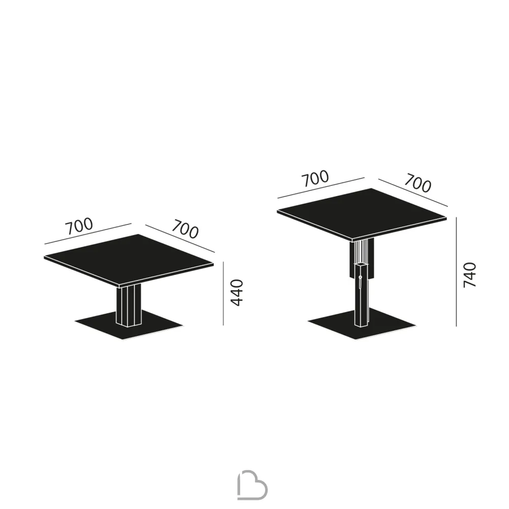 Table transformable Sculptures Jeux Duetto
