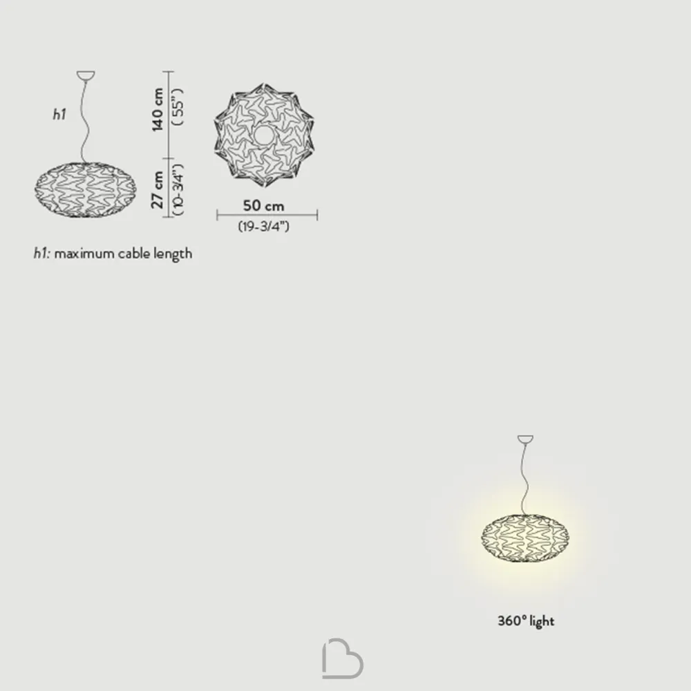 Lampe suspension Slamp Cactus