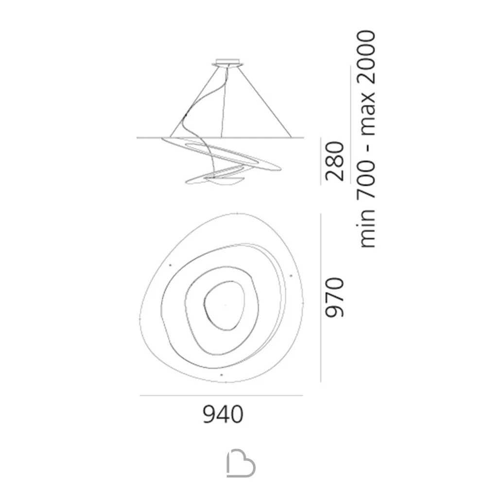 Hängeleuchte Artemide Pirce