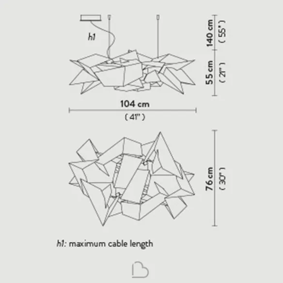 Suspension lamp Slamp Cordoba