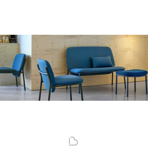 Sedia in acciaio Ondarreta Lana Low Back