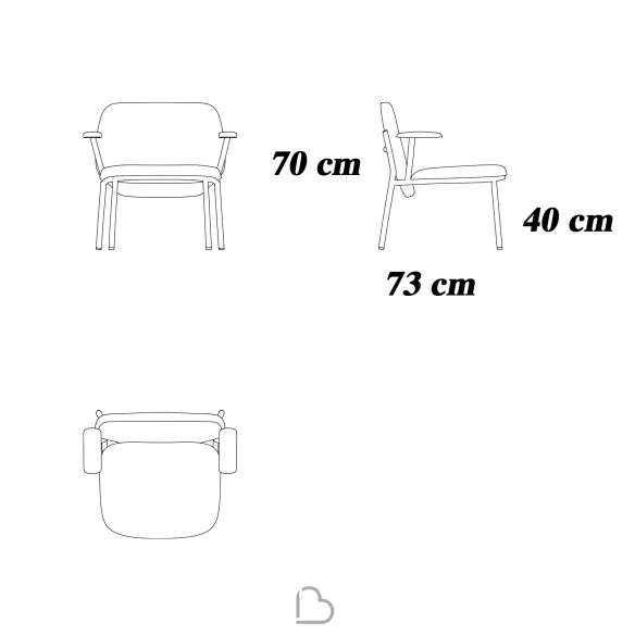 Stahlsessel Ondarreta Lana Low Back
