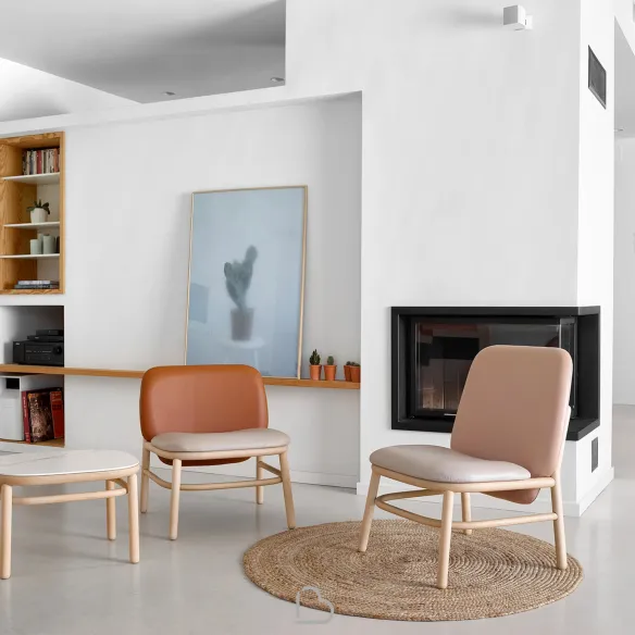 Wooden chair Ondarreta Lana Low Back