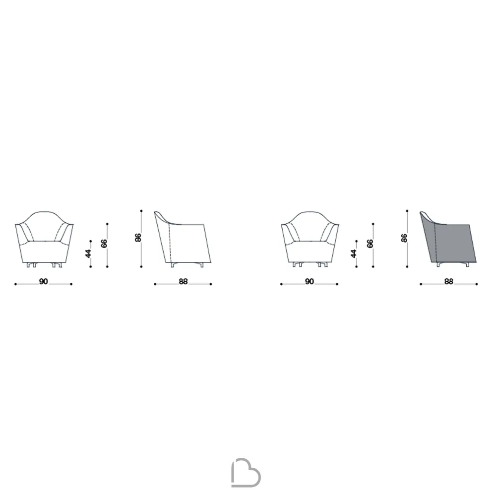 Armchair Désirée Eldora