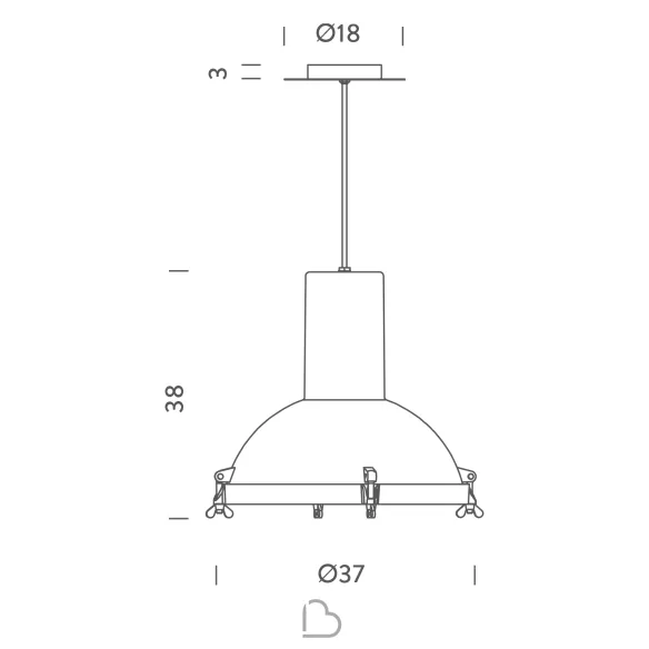 Pendant Lamp Nemo Projecteur 365