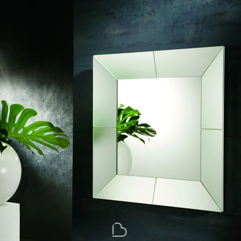 Specchio con cornice a specchio Riflessi Cube