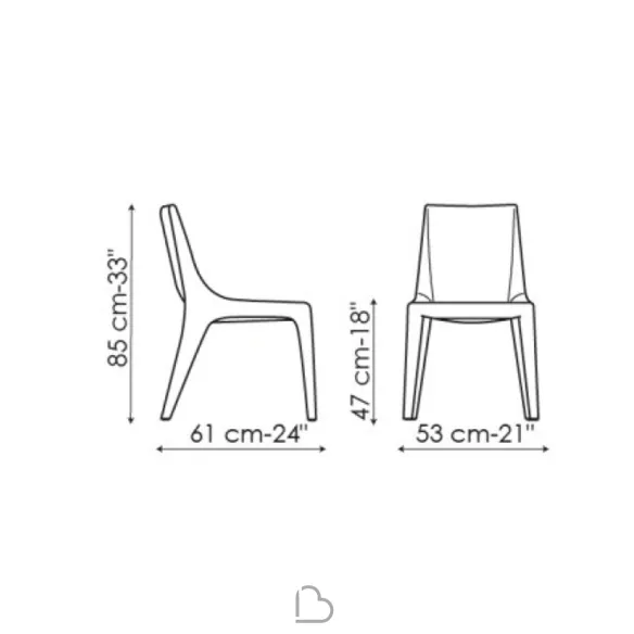 Chaise Bonaldo Tip Toe