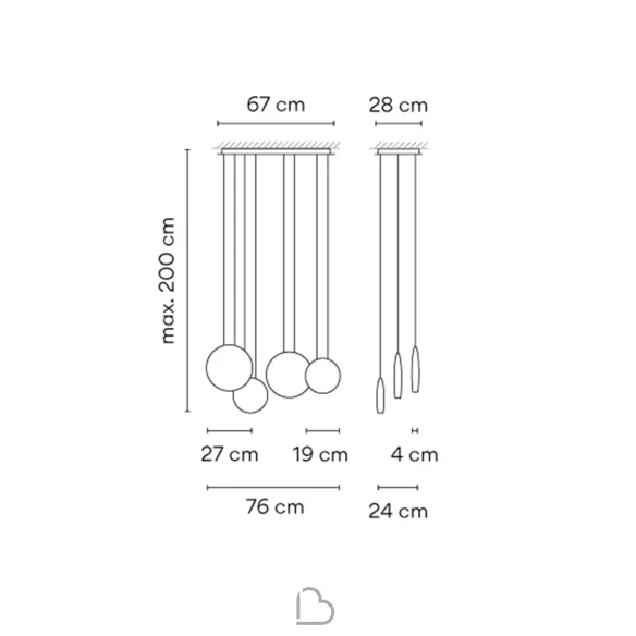 Lampada A Sospensione Vibia Cosmos 2515