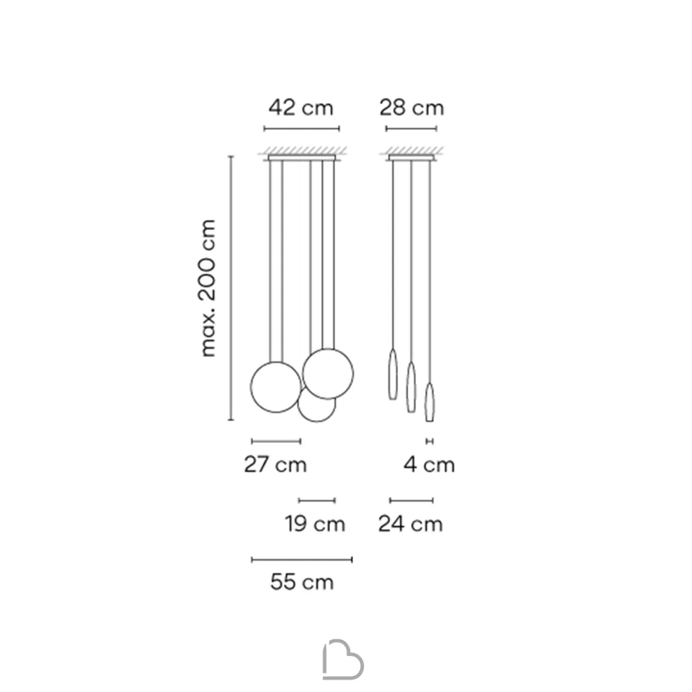 Lampe suspension Vibia Cosmos 2510