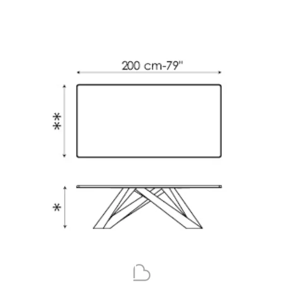Tisch Bonaldo Big Table 200x100cm