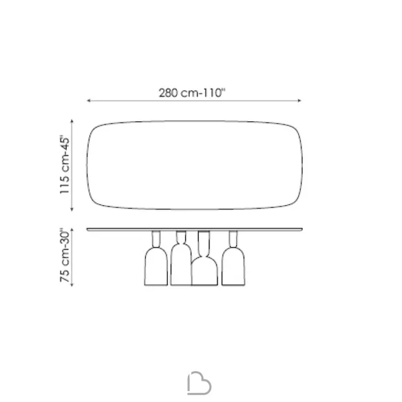 Table Bonaldo Cop 220