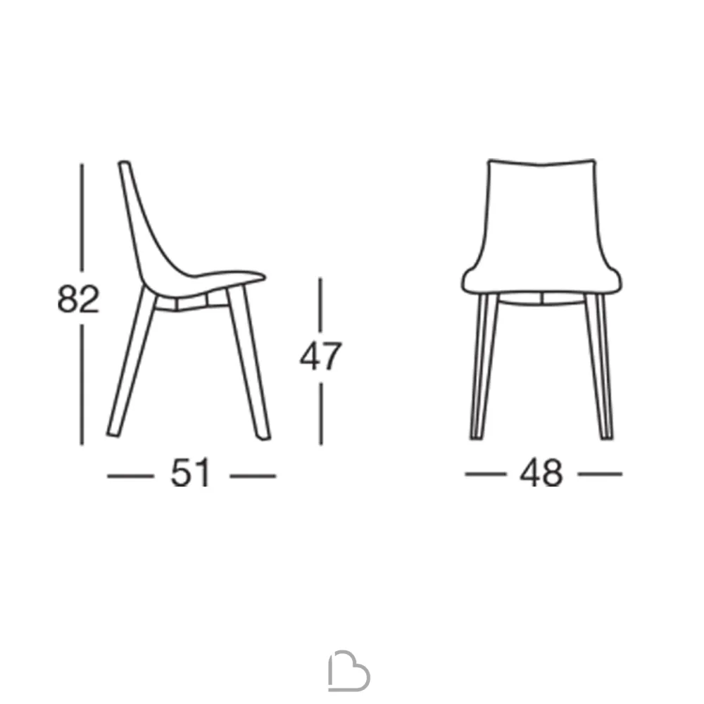 Chair SCAB Design NATURAL ZEBRA