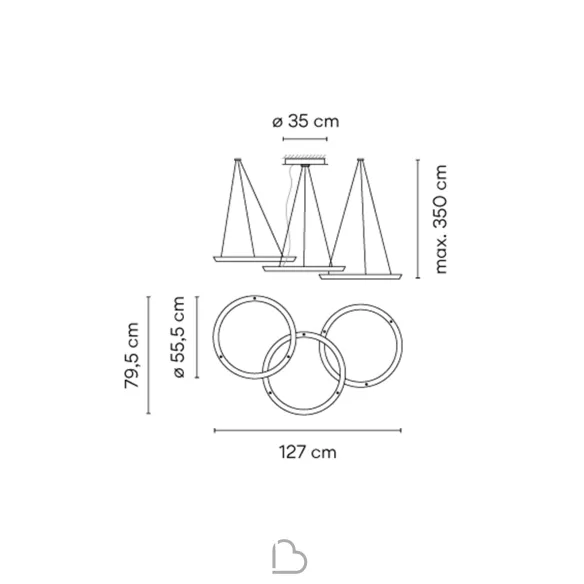 Lampada a Sospensione Vibia Halo Circular