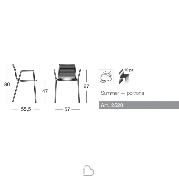Fauteuil SCAB Design SUMMER 2520