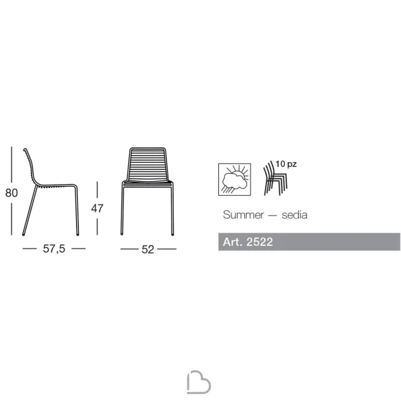 Chaise  SCAB Design SUMMER 2522