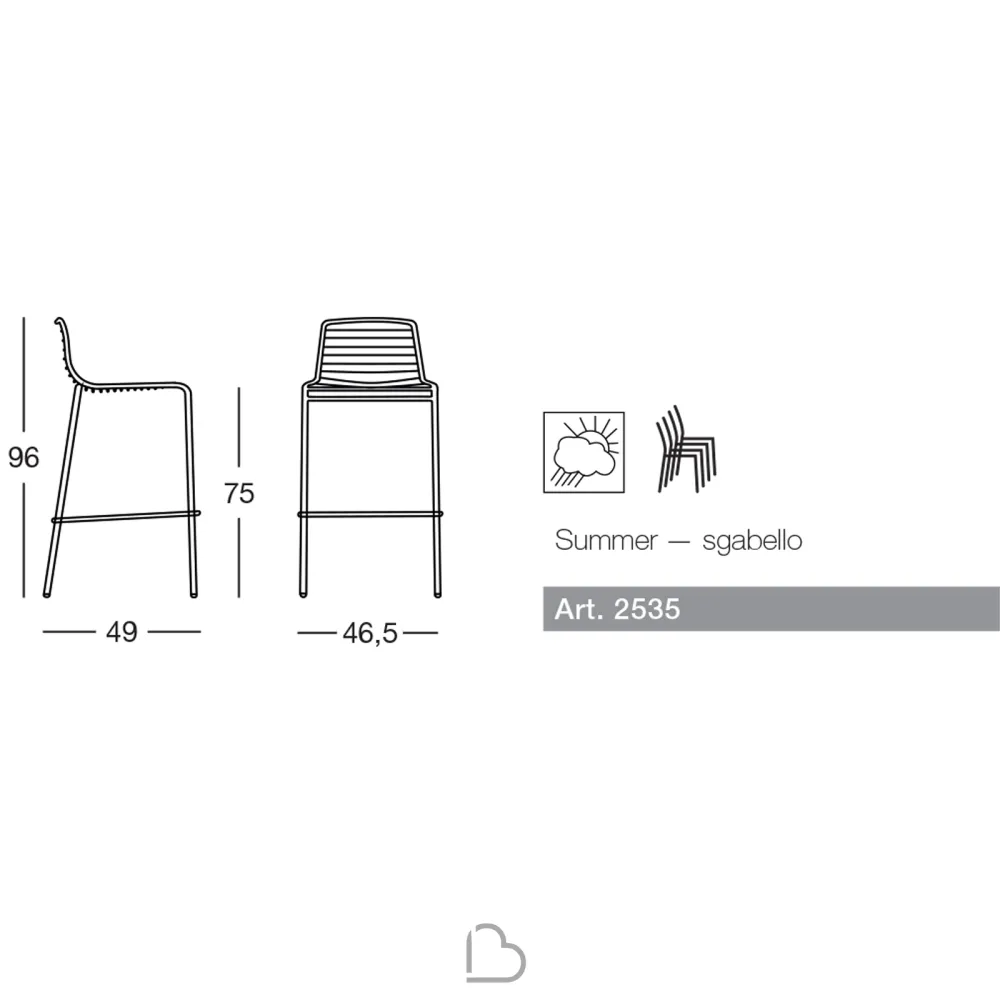 Taburete SCAB Design SUMMER 2535