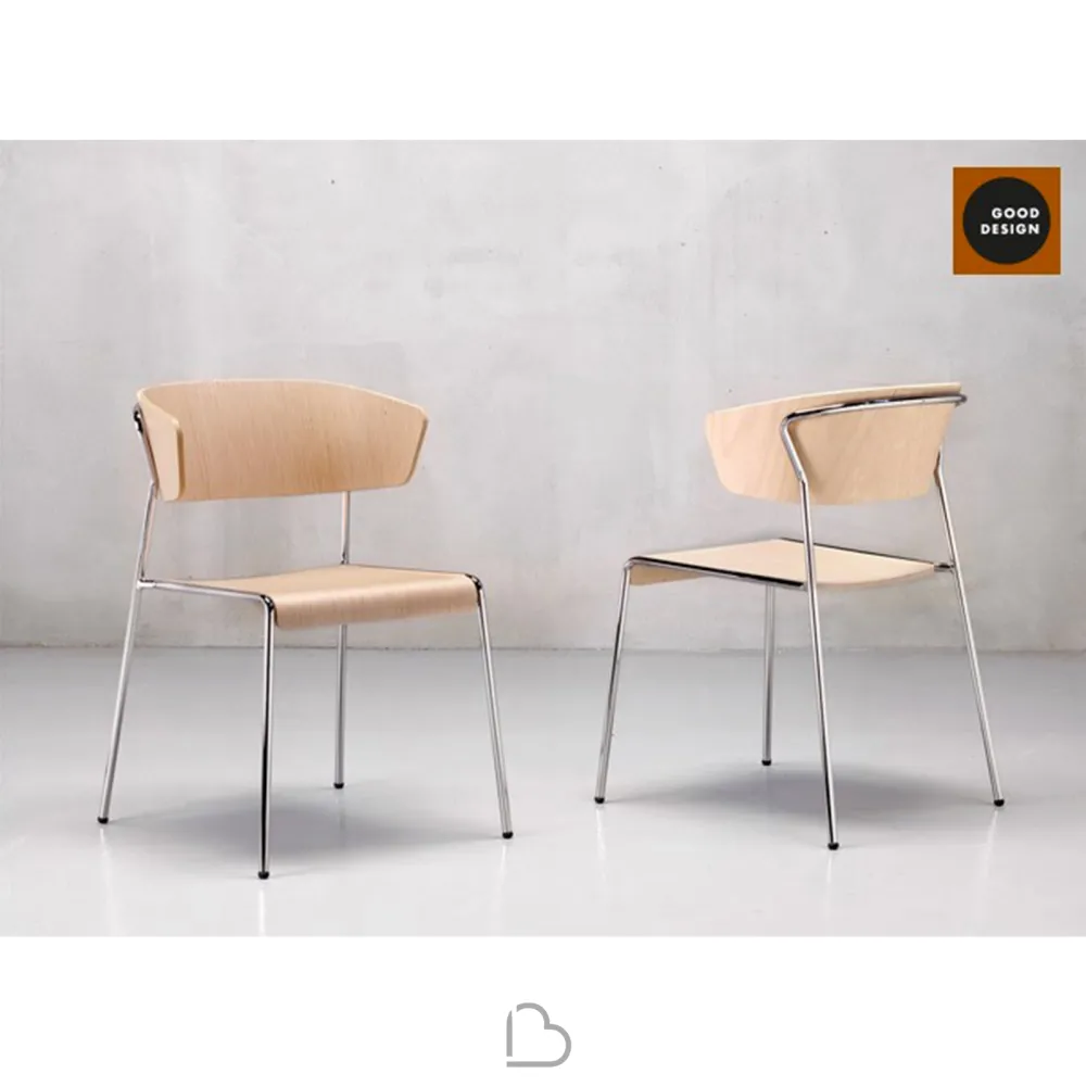 Armchair SCAB Design LISA WOOD 2850