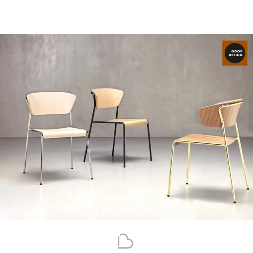 Armchair SCAB Design LISA WOOD 2850