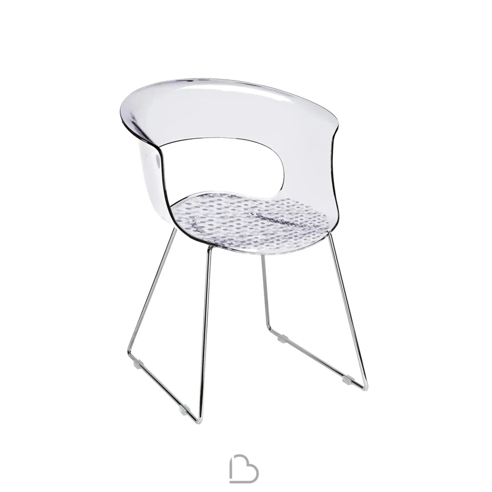 Sedia a slitta SCAB Design MISS B ANTISHOCK