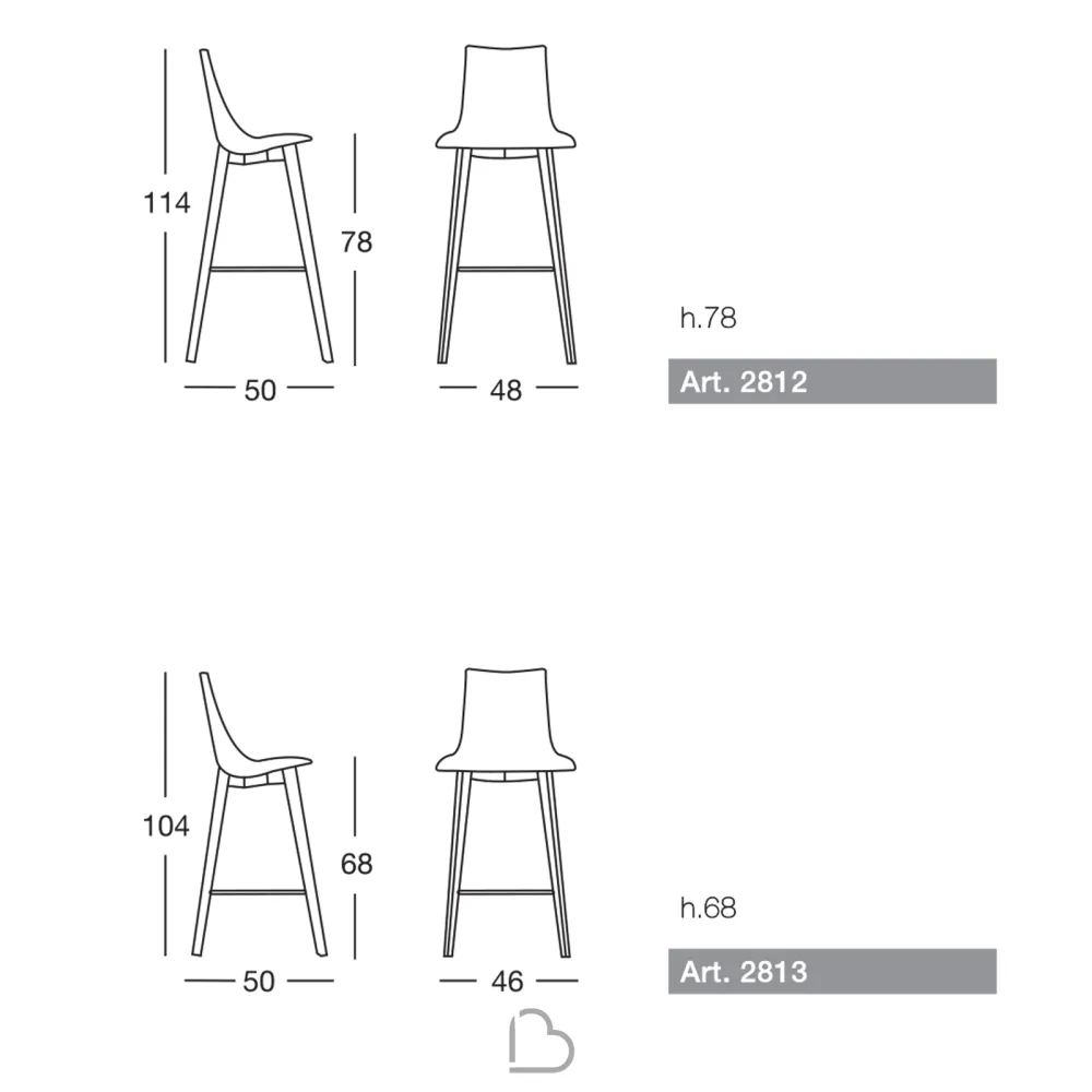 Tabouret SCAB Design NATURAL ZEBRA POP 2812