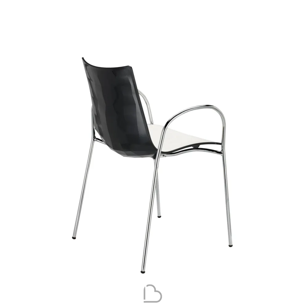 Chaise avec accoudoirs SCAB Design ZEBRA BICOLORE