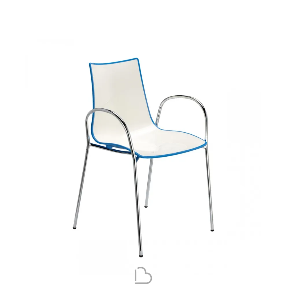 Chair with armrests SCAB Design ZEBRA BICOLORE