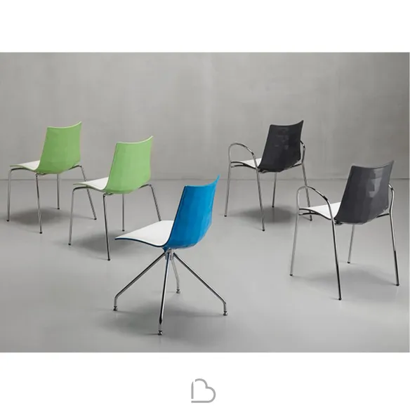 Chair with armrests SCAB Design ZEBRA BICOLORE