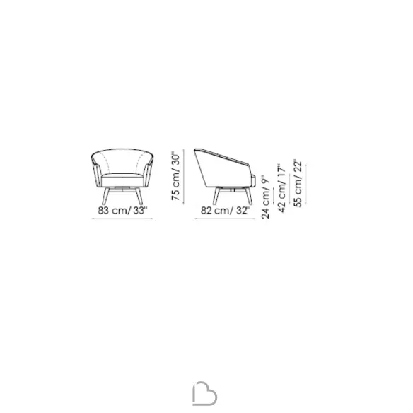 Fauteuil Bonaldo Bruno