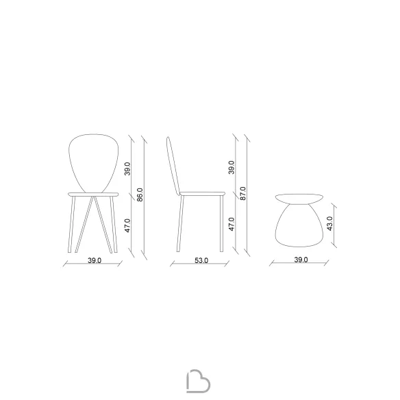 Chaise Riflessi Perla