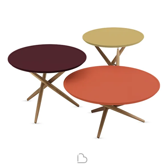 Set 3 Couchtische Skulpturen Jeux Pico - Palette