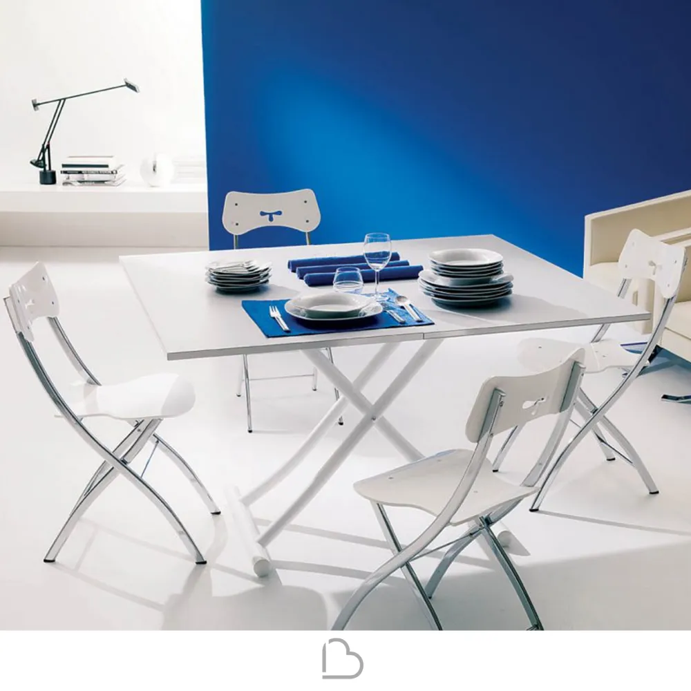 Wandelbarer Couchtisch Ozzio Italia T097 Mondial CR