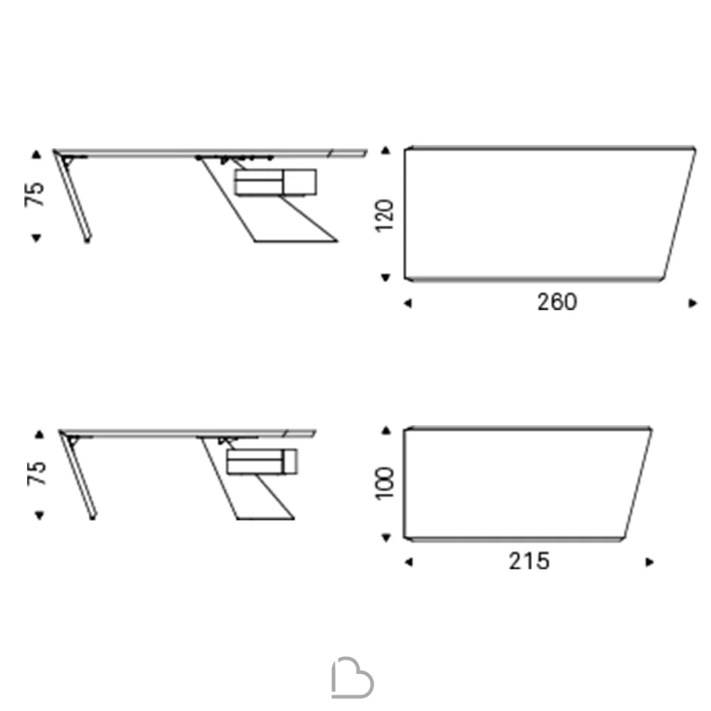 Escritorio Cattelan Italia Nasdaq