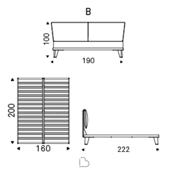 Bed Cattelan Italia Adam