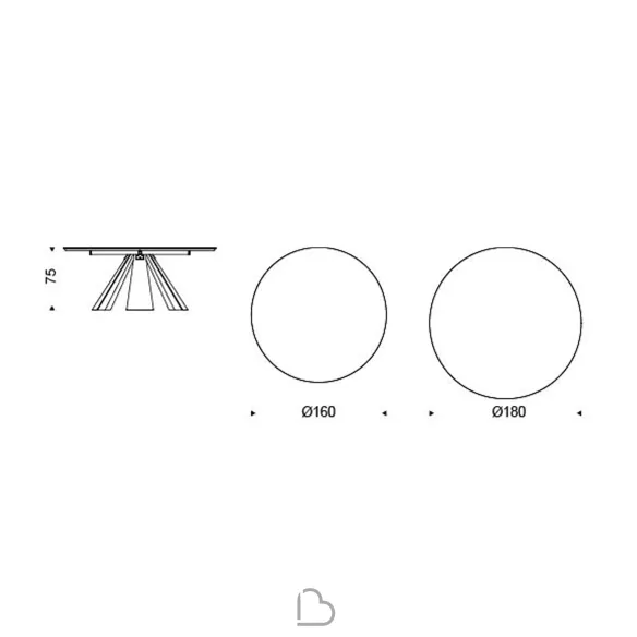 Tavolo Cattelan Italia Eliot Round Top Legno