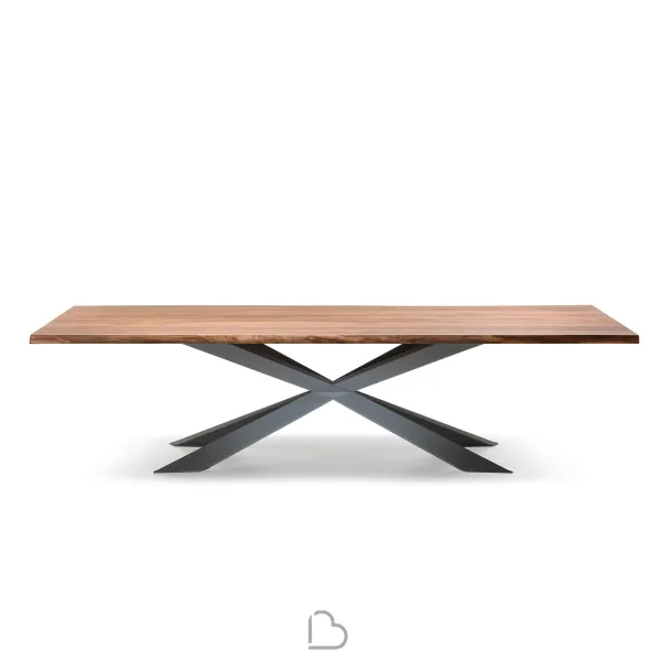 Mesa Cattelan Italia Spyder Wood Versión S con bordes irregulares