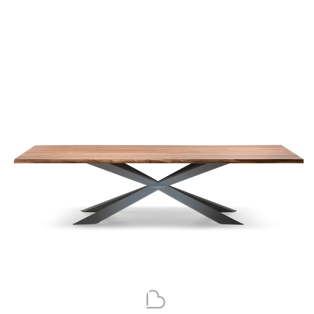 Tavolo Cattelan Italia Spyder Wood Versione S Bordi Irregolari