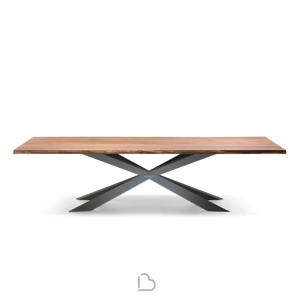 Mesa Cattelan Italia Spyder Wood Versión S con bordes irregulares