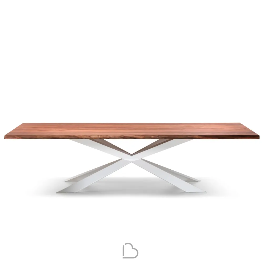Table Cattelan Italia Spyder Wood Version S avec des Bords Irréguliers