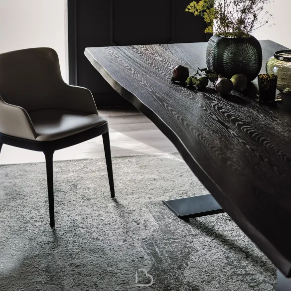 Mesa Cattelan Italia Spyder Wood Versión S con bordes irregulares